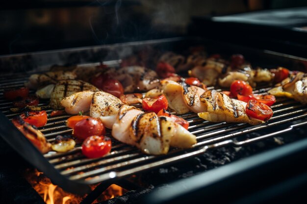 Tacos preperation on a grill pan