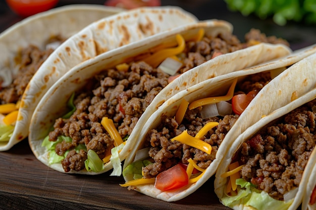 Tacos on transparent background