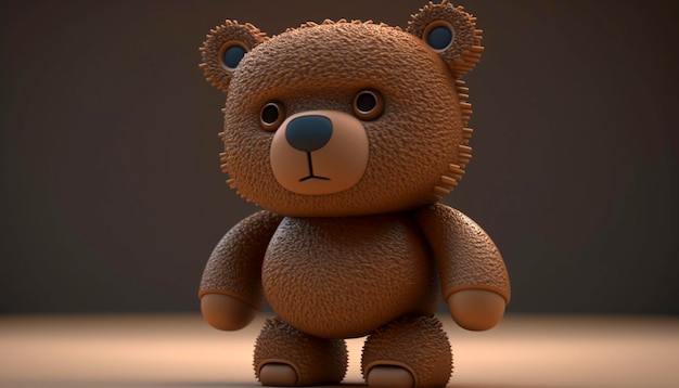 Мультипликационный персонаж Taddy Bear Generative AI