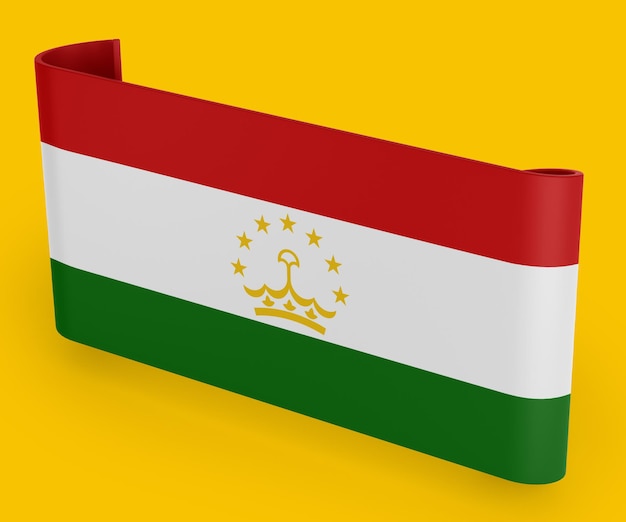 Tadzjikistan Vlag Lint Banner