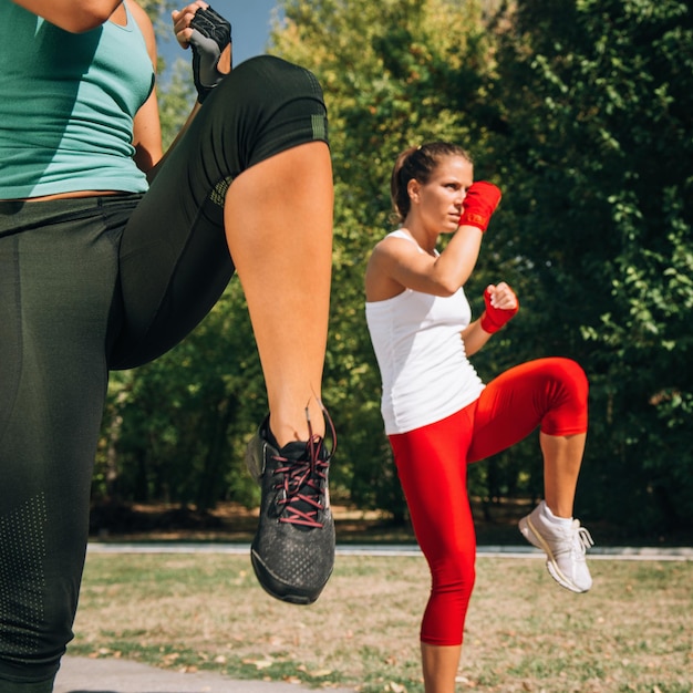 TaeBo front kicks