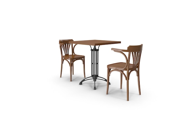 Tafel en stoel voor café