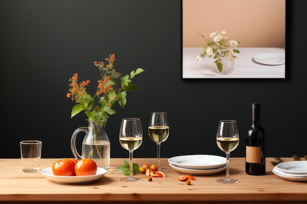 tafel gedekte glazen wijn