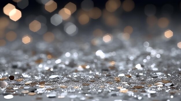 Foto tafel met bokeh en glitters