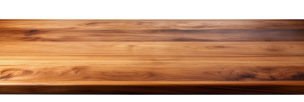 Tafelbladhoek op houten achtergrond met uitknippad Lege tegenperspectiefweergave van hout