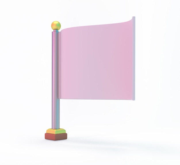 Tafelvlag linkerkant met witte achtergrond