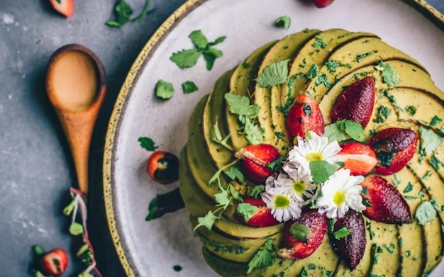 Foto tahdig traditionelles reisgericht aus persien met pistazien und berberitzen