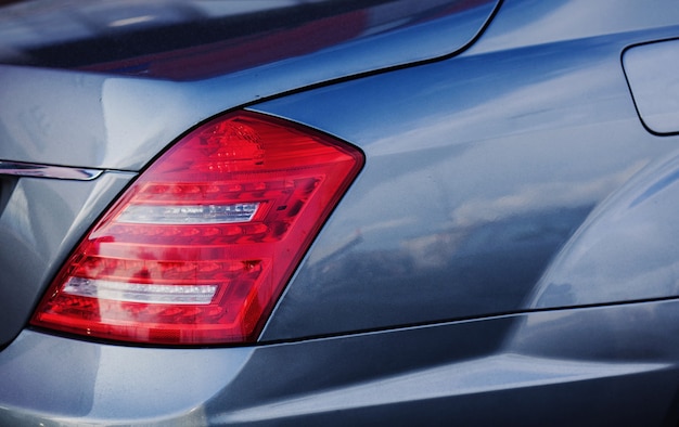 Tail light car. Luxury automobile premium class