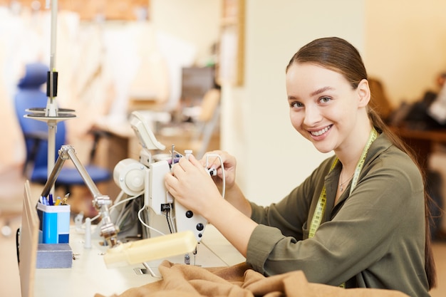 Tailor working in atelier