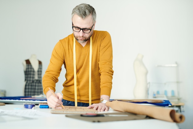 Tailor in workshop