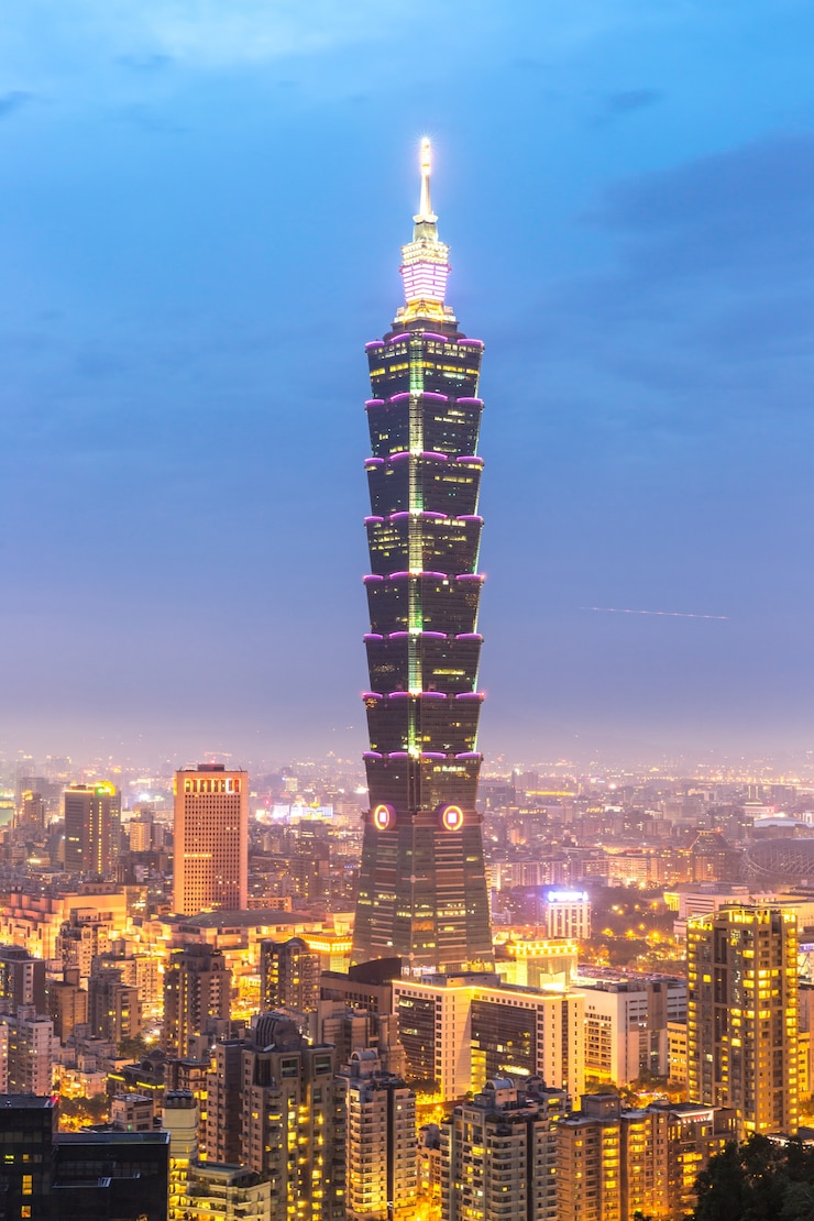 Photo taipei, taiwan skylines