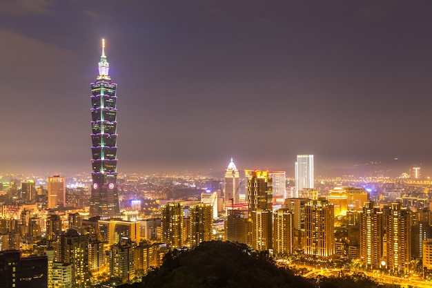 Photo taipei, taiwan skylines