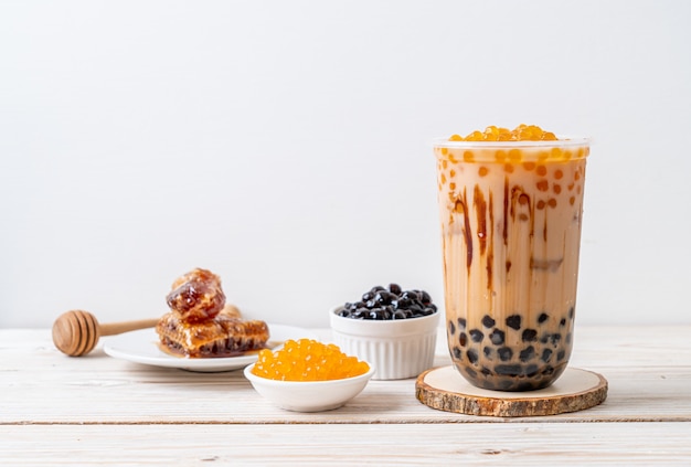 Taiwan milk tea with bubble