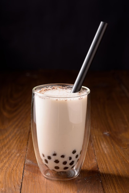 Taiwan milk tea with bubble