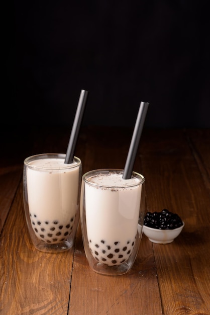 Taiwan milk tea with bubble