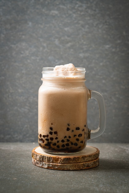 Taiwan milk tea with bubbles