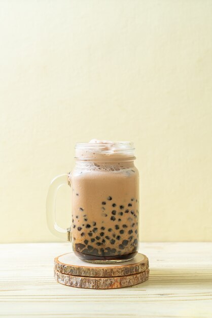 Taiwan milk tea with bubbles