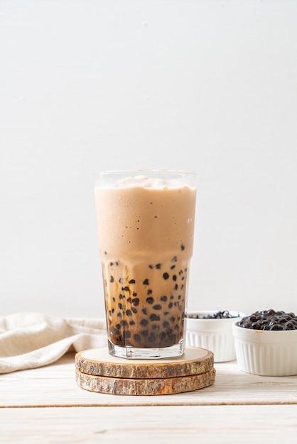 Taiwan milk tea with bubbles