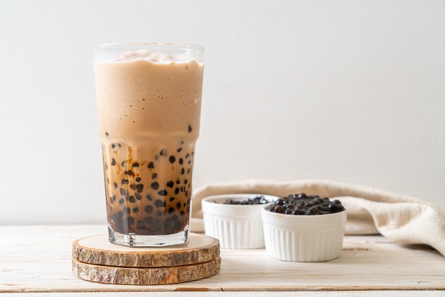 Taiwan milk tea with bubbles