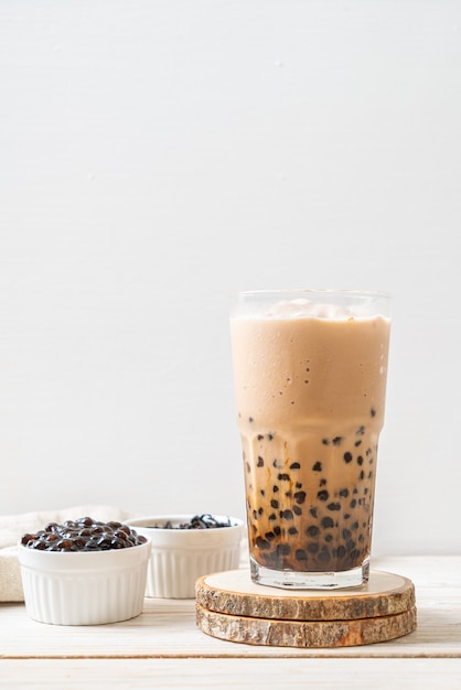 Taiwan milk tea with bubbles