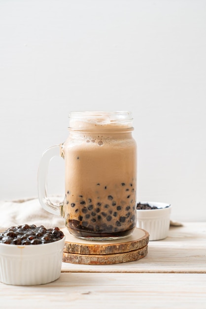 Taiwan milk tea with bubbles