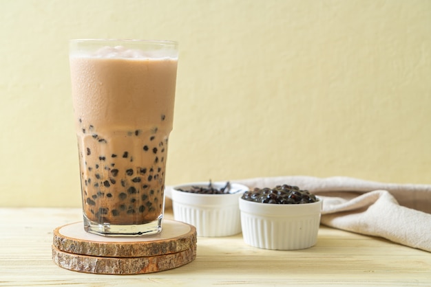 Taiwan milk tea with bubbles