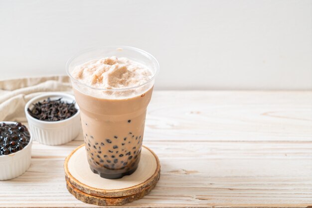 Taiwan milk tea with bubbles