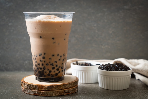 Taiwan milk tea with bubbles