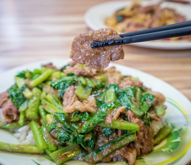 사진 가오슝에서 대만 전통 맛있는 볶음 양고기