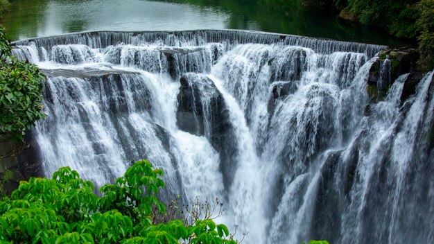 Taiwan waterfall Shifenliao waterfall park