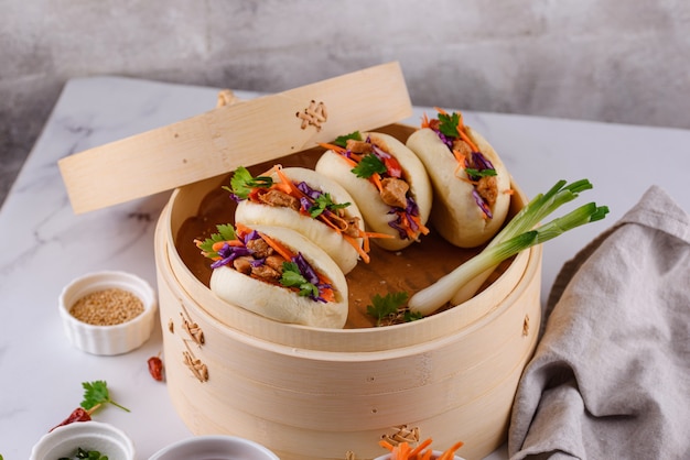 Taiwanese gua bao asian hamburger