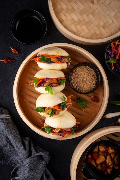 Taiwanese gua bao asian hamburger