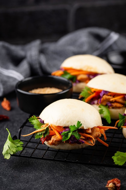 Hamburger asiatico gua bao taiwanese