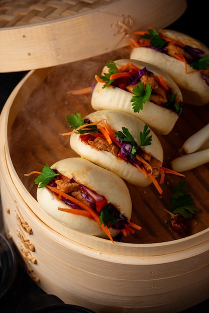 Hamburger asiatico gua bao taiwanese