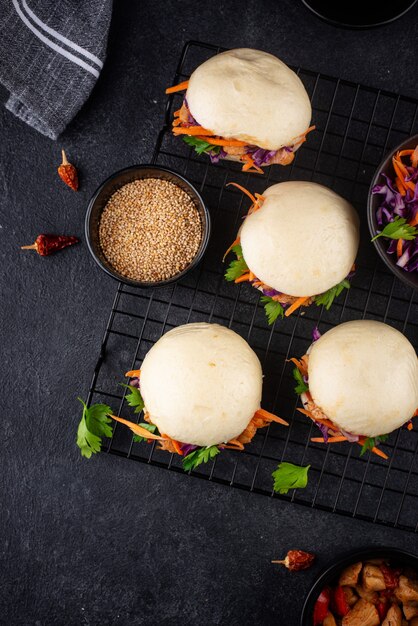 Taiwanese gua bao Aziatische hamburger