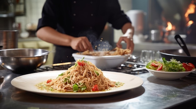 Taiwanese Style cold noodles with peanut and sesame sauce