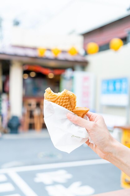 Taiyaki pannenkoek vis scheren in Japanse stijl