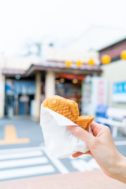 Taiyaki pannenkoek vis scheren in Japanse stijl