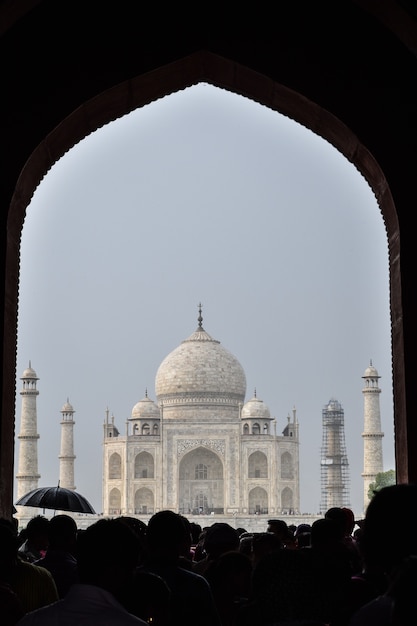 Taj Mahal iin the rain