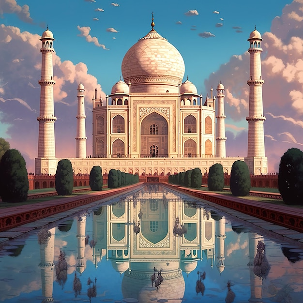 Taj Mahal illustration