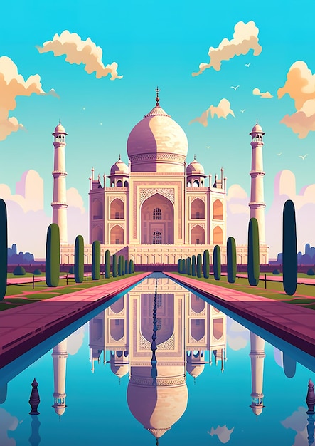 Taj Mahal illustration