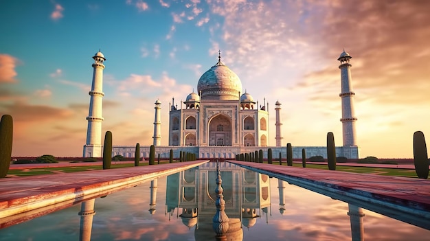 The taj mahal is a monument to india.