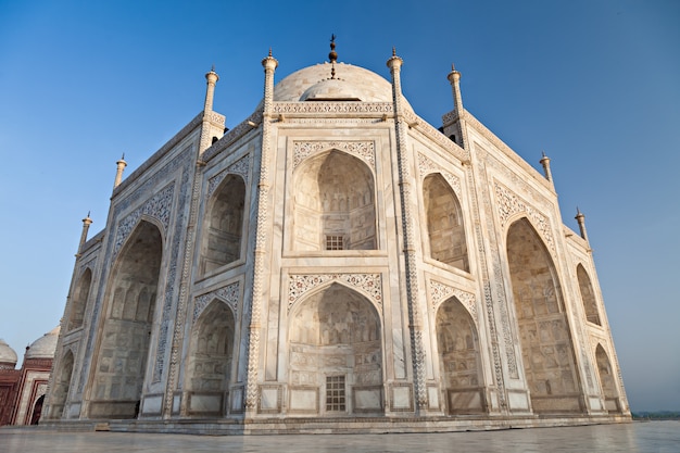 Taj Mahal in sunrise light