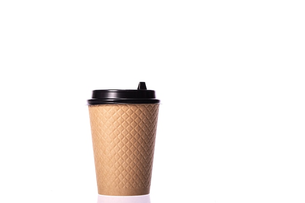 take away disposable paper coffee cup