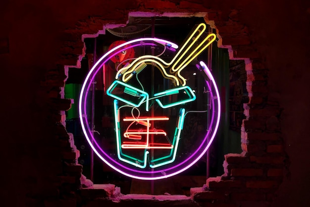 Take out Chinese food Neon light