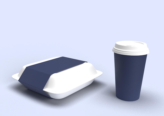 A take out container with a lid and a lid that says coffee on it