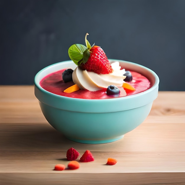 Take a picture of the colorful and refreshing smoothie bowl that you just ordered from the nearby