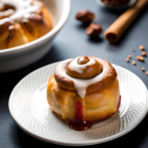 Take a picture of the fluffy and soft cinnamon rolls that you just baked for a sweet treat