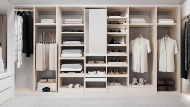 Take a stroll through your dream walkin closet where minimalism meets functionality Picture a mix