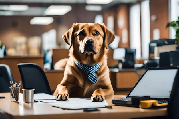 Foto prendi il tuo cane al lavoro